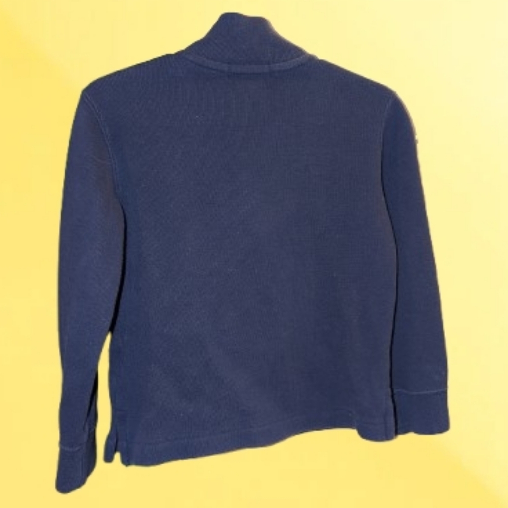 Ralph Lauren Polo Pullover Sweatshirt Navy Half-Zip 3T Classic Preppy EUC - Picture 3 of 6
